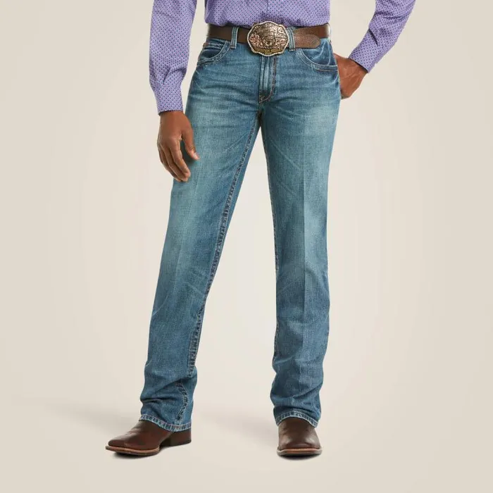Men Denim Ariat M4 Low Rise Scoundrel Boot Cut Jean Scoundrel
