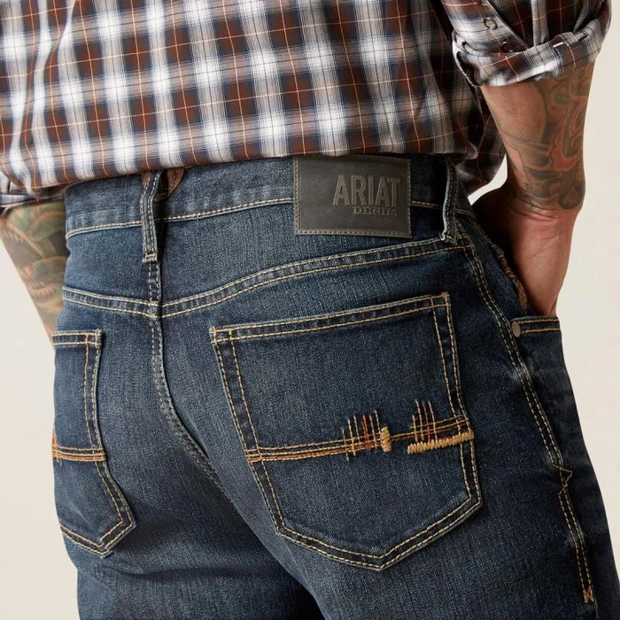 Men Denim Ariat M4 Relaxed Derek Boot Cut Jean Atlas Men Denim Ariat M4 Relaxed Derek Boot Cut Jean Atlas