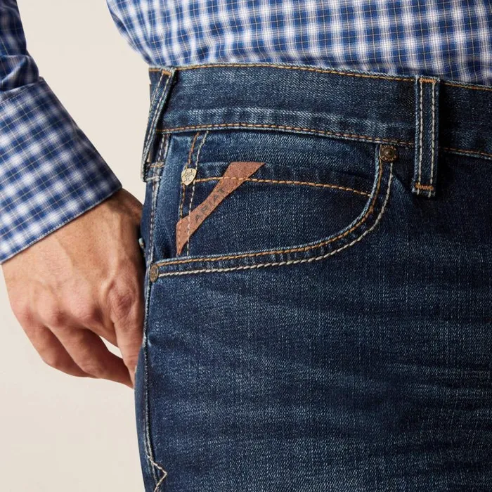 Men Denim Ariat M4 Relaxed Dustin Boot Cut Jean Drake