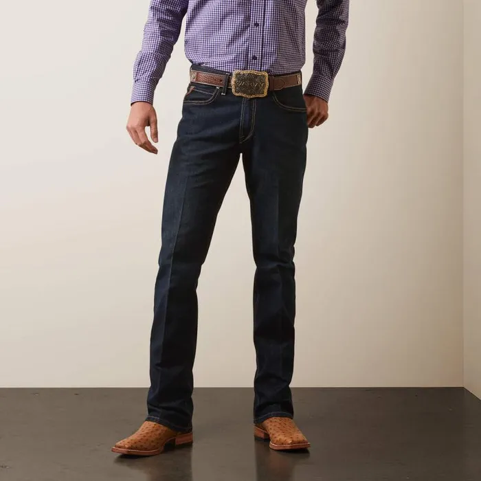 Men Denim Ariat M4 Relaxed Hansen Boot Cut Jean Blackstone