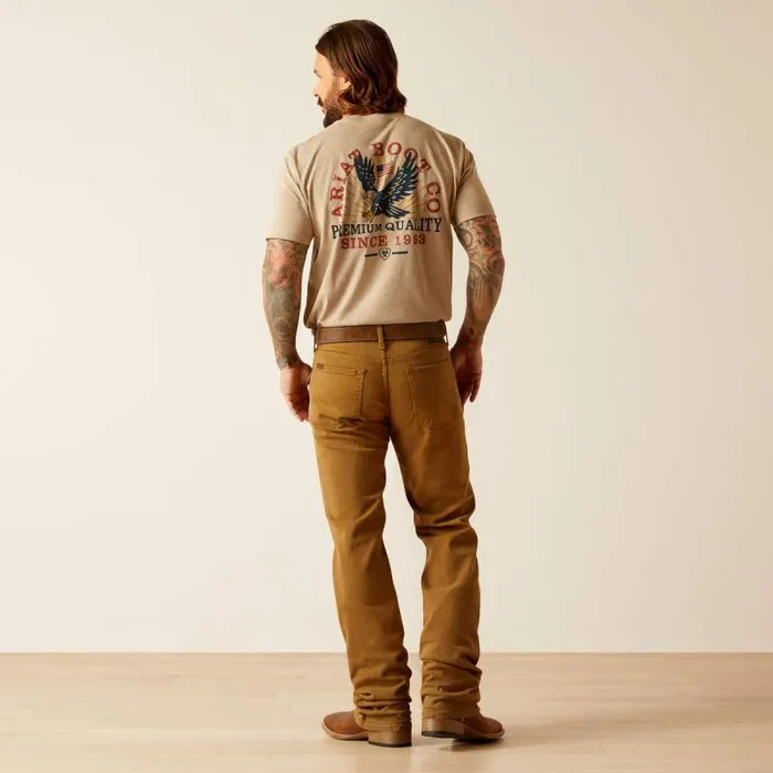Men Denim Ariat M5 Hansen Straight Leg Jean Teak Brown Men Denim Ariat M5 Hansen Straight Leg Jean Teak Brown