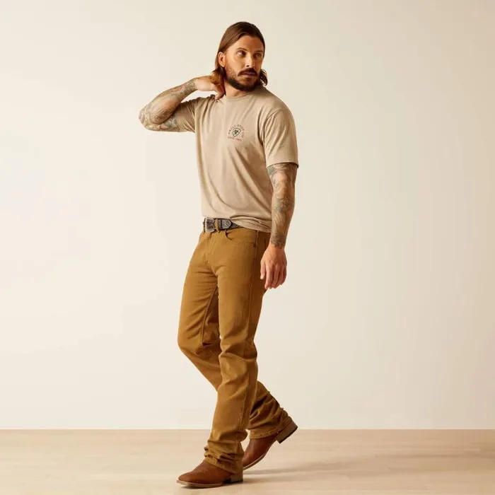 Men Denim Ariat M5 Hansen Straight Leg Jean Teak Brown Men Denim Ariat M5 Hansen Straight Leg Jean Teak Brown