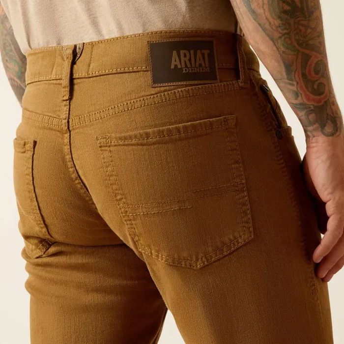 Men Denim Ariat M5 Hansen Straight Leg Jean Teak Brown Men Denim Ariat M5 Hansen Straight Leg Jean Teak Brown