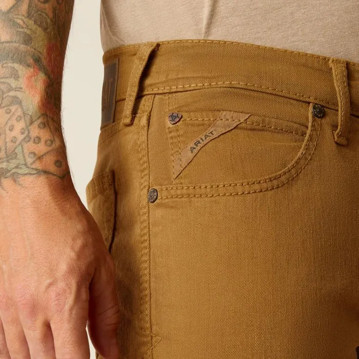 Men Denim Ariat M5 Hansen Straight Leg Jean Teak Brown Men Denim Ariat M5 Hansen Straight Leg Jean Teak Brown