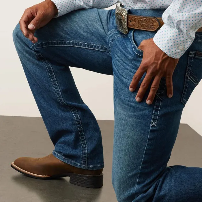 Men Denim Ariat M5 Straight Devon Straight Jean Bayou Men Denim Ariat M5 Straight Devon Straight Jean Bayou