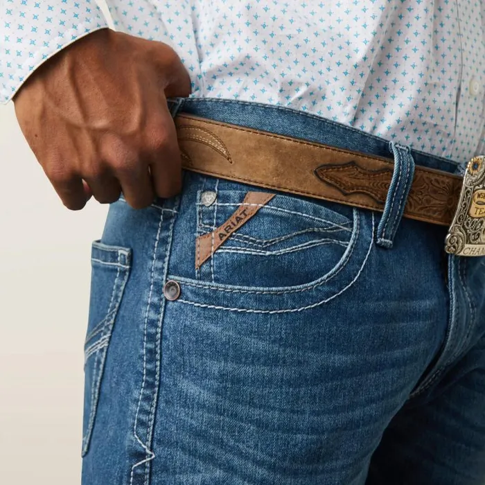 Men Denim Ariat M5 Straight Devon Straight Jean Bayou Men Denim Ariat M5 Straight Devon Straight Jean Bayou