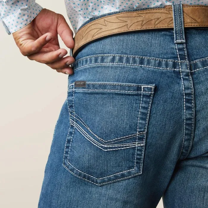 Men Denim Ariat M5 Straight Devon Straight Jean Bayou Men Denim Ariat M5 Straight Devon Straight Jean Bayou