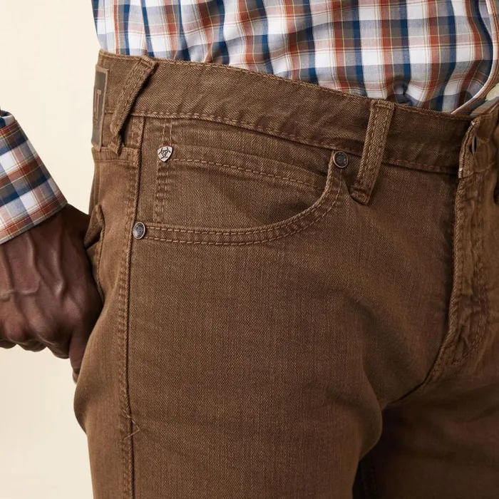Men Denim Ariat M7 Grizzly Straight Jean Peat Men Denim Ariat M7 Grizzly Straight Jean Peat
