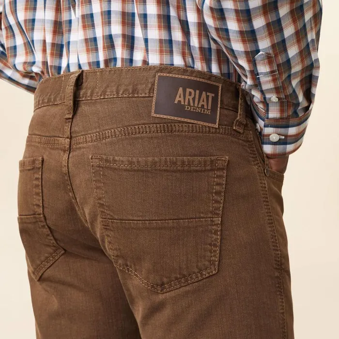 Men Denim Ariat M7 Grizzly Straight Jean Peat Men Denim Ariat M7 Grizzly Straight Jean Peat