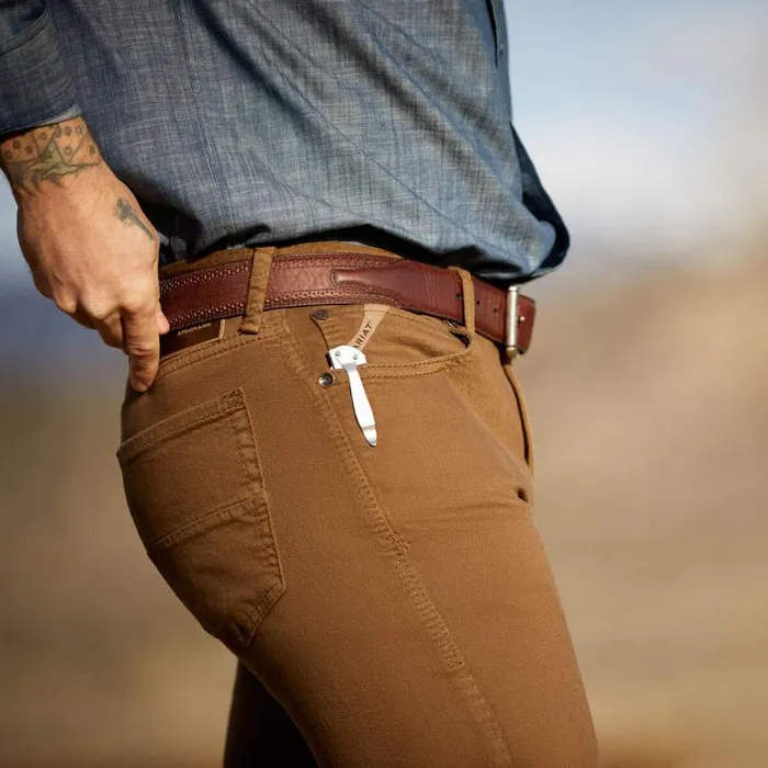 Men Denim Ariat M7 Grizzly Straight Jean Peat Men Denim Ariat M7 Grizzly Straight Jean Peat