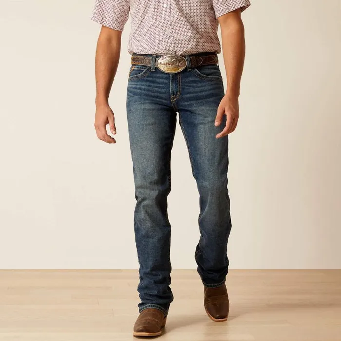 Men Denim Ariat M7 Slim Torrington Straight Leg Jean Travis