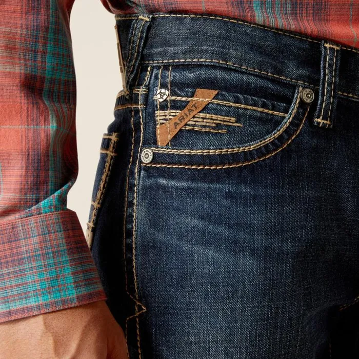 Men Denim Ariat M8 Modern Ranger Straight Leg Jean Pinedale Men Denim Ariat M8 Modern Ranger Straight Leg Jean Pinedale