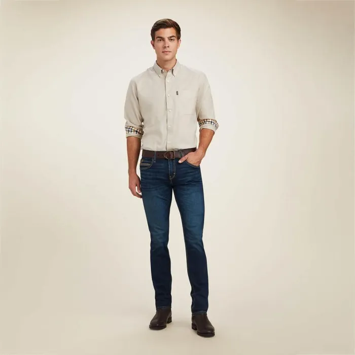 Men Denim Ariat M8 Modern TekStretch Brawley Slim Leg Jean Morro Men Denim Ariat M8 Modern TekStretch Brawley Slim Leg Jean Morro