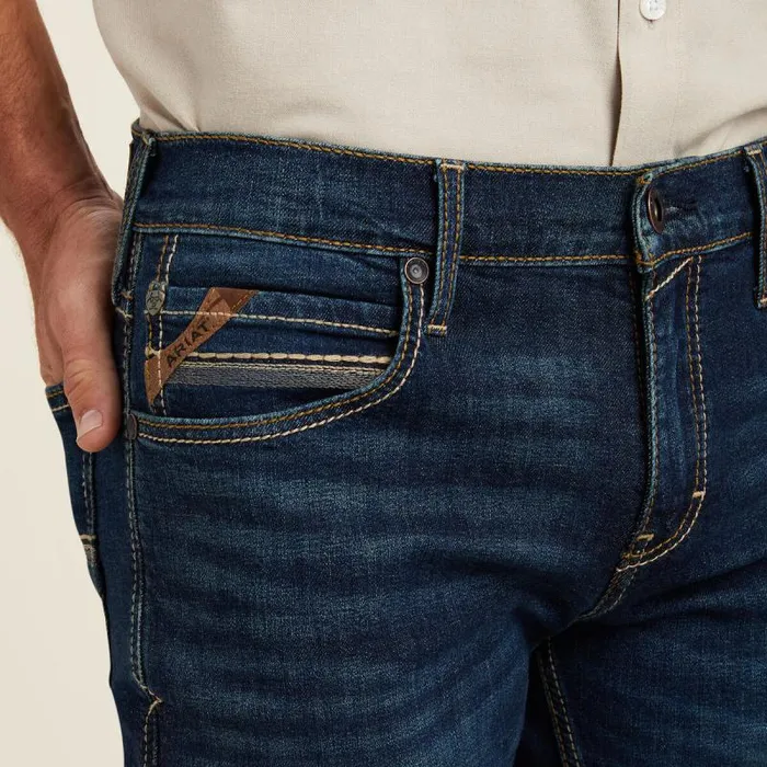 Men Denim Ariat M8 Modern TekStretch Brawley Slim Leg Jean Morro Men Denim Ariat M8 Modern TekStretch Brawley Slim Leg Jean Morro