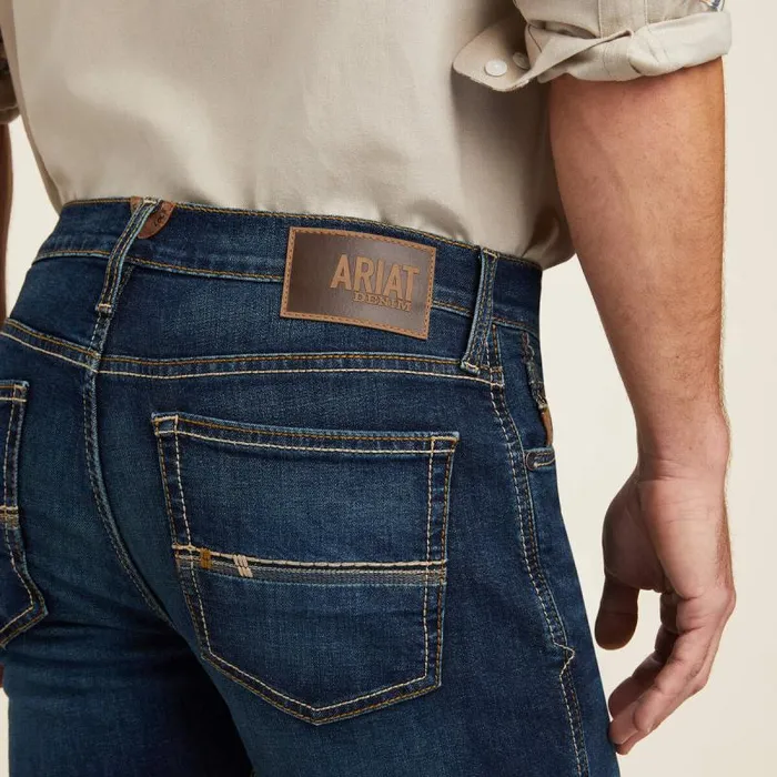 Men Denim Ariat M8 Modern TekStretch Brawley Slim Leg Jean Morro Men Denim Ariat M8 Modern TekStretch Brawley Slim Leg Jean Morro
