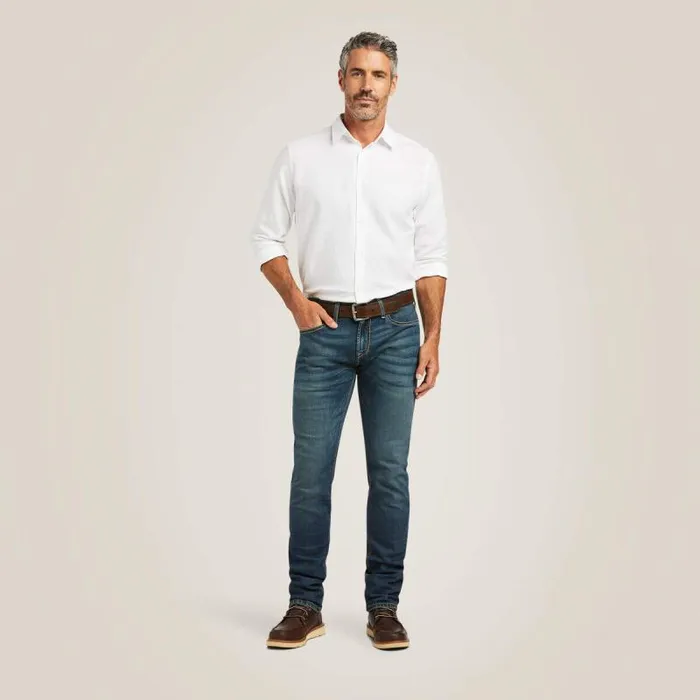 Men Denim Ariat M8 Modern TekStretch Sebastian Slim Leg Jean Grafton Men Denim Ariat M8 Modern TekStretch Sebastian Slim Leg Jean Grafton
