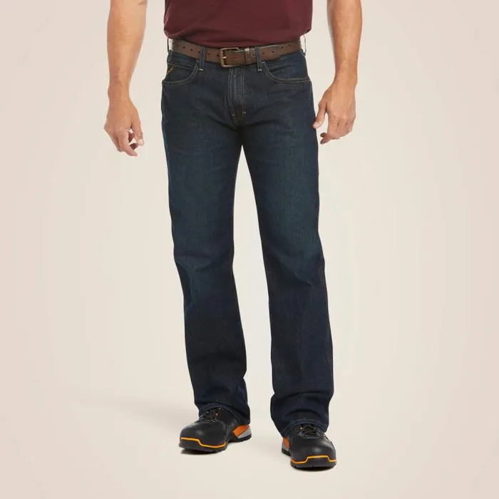 Men Denim Ariat Men039s Slim Fit Work Pants 8211 Rebar Denim Blackstone