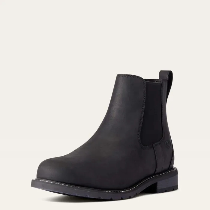 Men Dress and Fashion Boots Ariat Wexford Waterproof Chelsea Boot Black