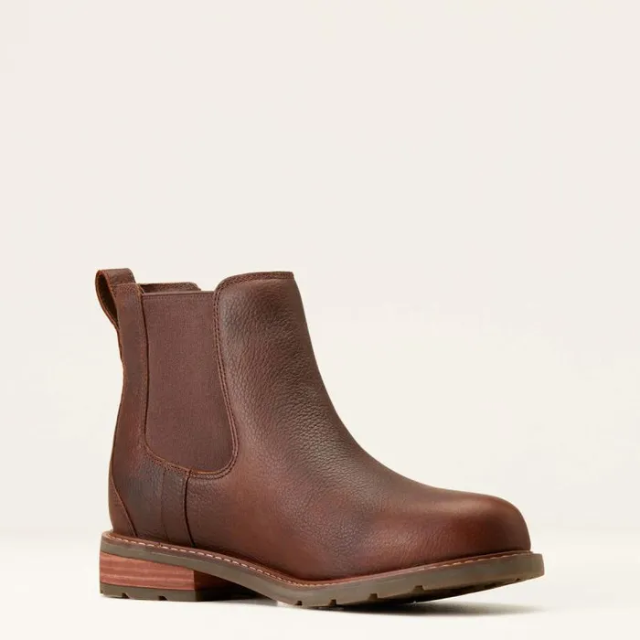 Men Dress and Fashion Boots Ariat Wexford Waterproof Chelsea Boot Dark Brown
