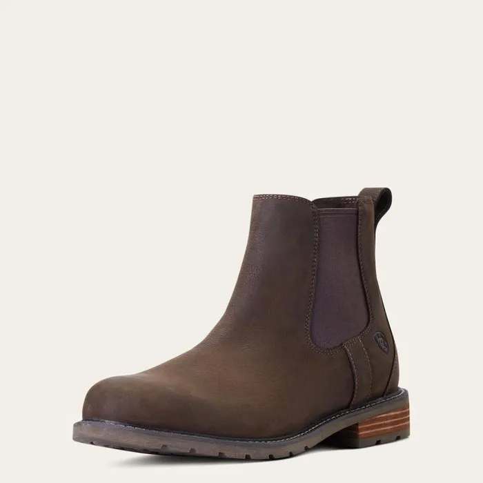 Men Dress and Fashion Boots Ariat Wexford Waterproof Chelsea Boot Java