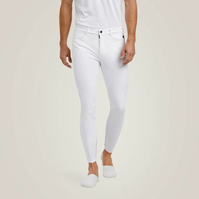 Men English Riding Ariat Speranza Knee Patch Breech White