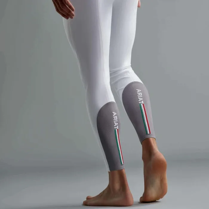 Men English Riding Ariat Speranza Knee Patch Breech White