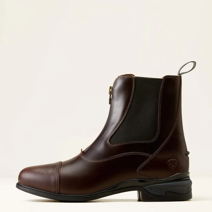 Men English Riding Boots Ariat Devon Zip Paddock Boot Waxed Chocolate