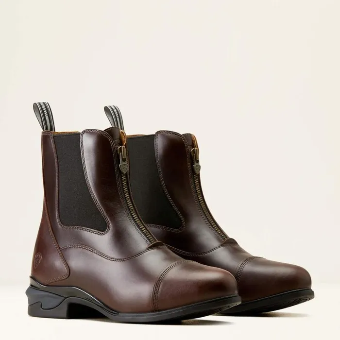 Men English Riding Boots Ariat Devon Zip Paddock Boot Waxed Chocolate