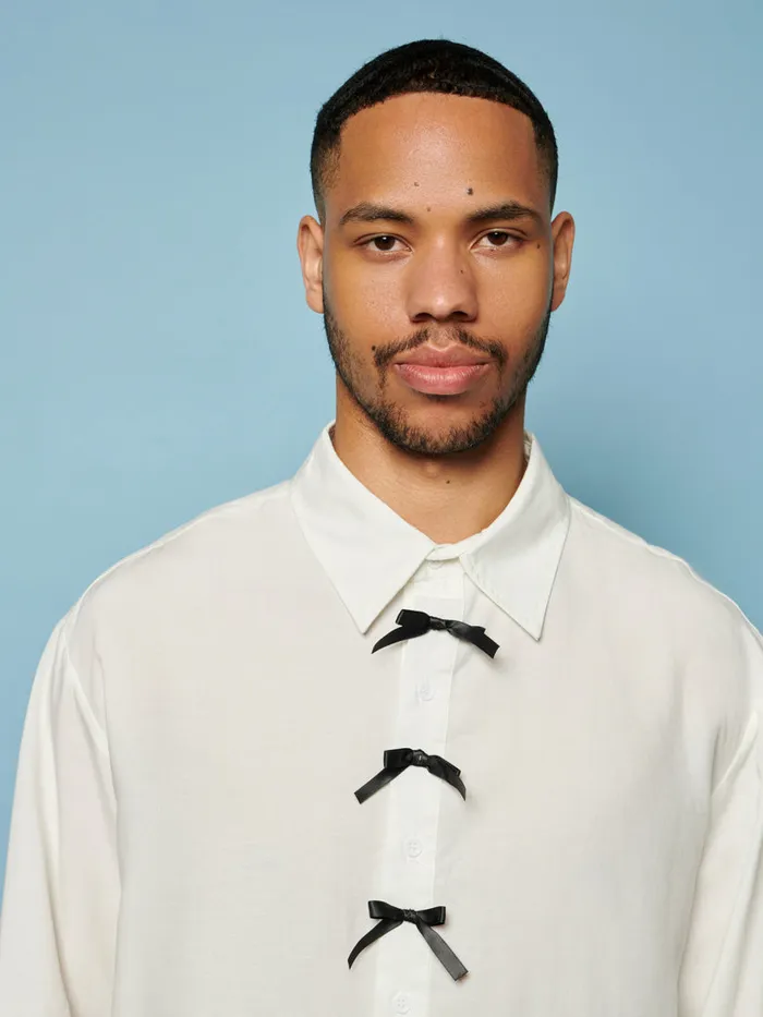 Men Fella Bow Shirt Pearled Ivory Sister Jane Shirts