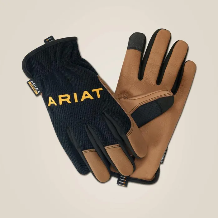 Men Gloves Ariat FlexPro Driver Work Glove Brownblack