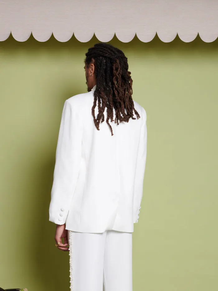 Men Harlow Pearl Blazer Pearl Ivory Sister Jane Jackets