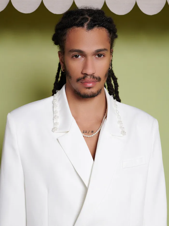 Men Harlow Pearl Blazer Pearl Ivory Sister Jane Jackets