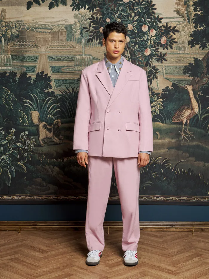Men Harlow Woven Blazer Dusty Pink Sister Jane Jackets