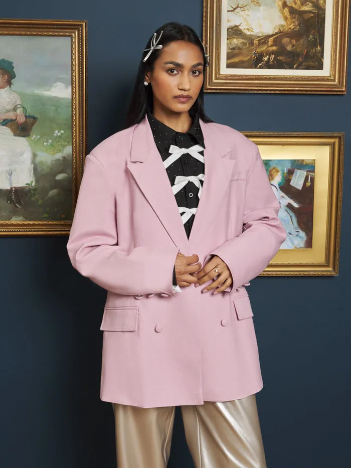 Men Harlow Woven Blazer Dusty Pink Sister Jane Jackets