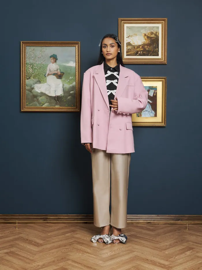 Men Harlow Woven Blazer Dusty Pink Sister Jane Jackets