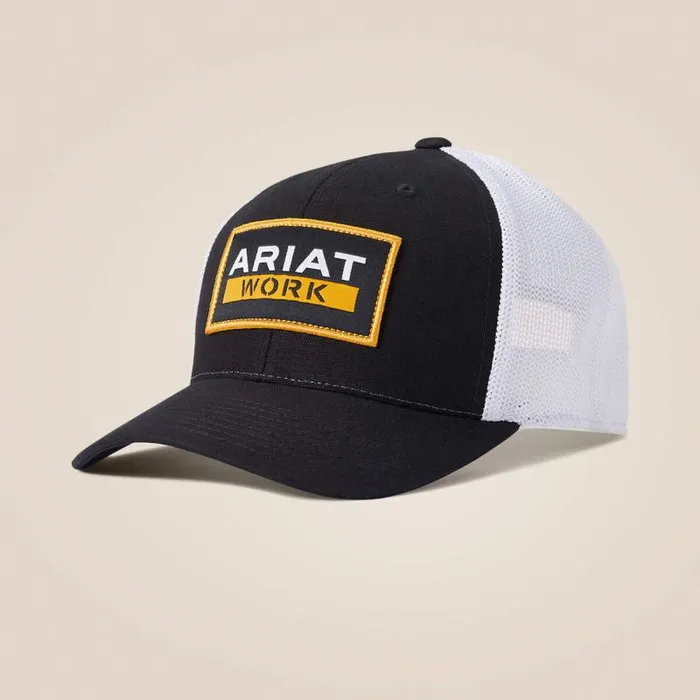Men Hats and Caps Ariat Ariat Work Cap Black