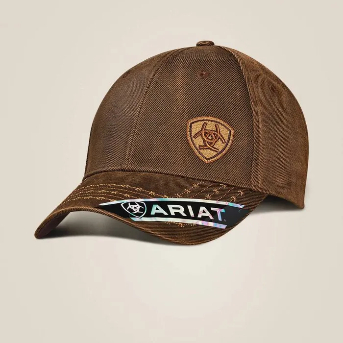 Men Hats and Caps Ariat Brad Cap Brown
