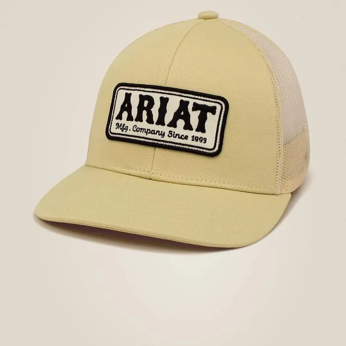 Men Hats and Caps Ariat Logo Patch Cap Grymulti Yellow
