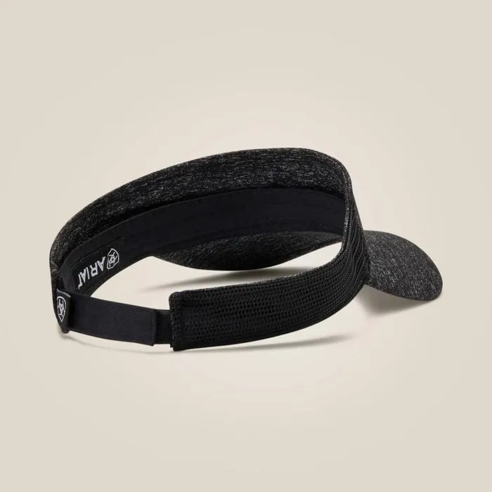 Men Hats and Caps Ariat Offset Logo Visor Black