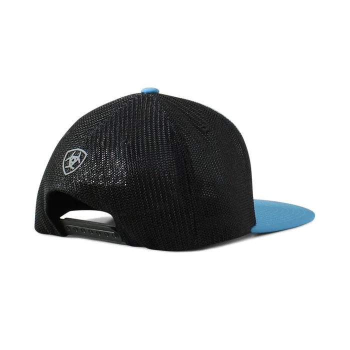 Men Hats and Caps Ariat Reflective Logo Cap Blue Men Hats and Caps Ariat Reflective Logo Cap Blue
