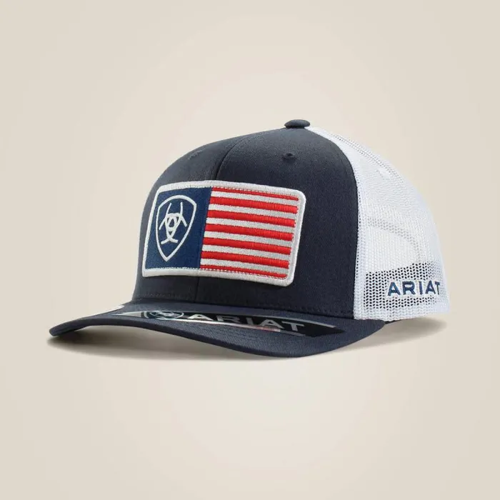Men Hats and Caps Ariat Unstructured Cap Multi
