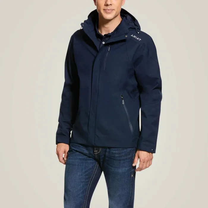 Men Jackets and Vests Ariat Coastal Waterproof Jacket Navy