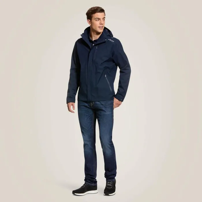 Men Jackets and Vests Ariat Coastal Waterproof Jacket Navy Men Jackets and Vests Ariat Coastal Waterproof Jacket Navy
