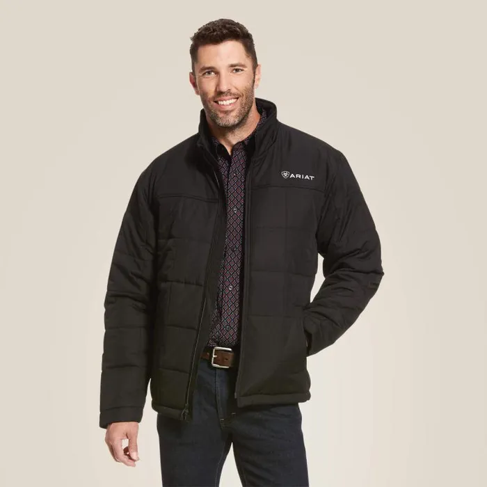 Men Jackets and Vests Ariat Crius Insulated Jacket Black