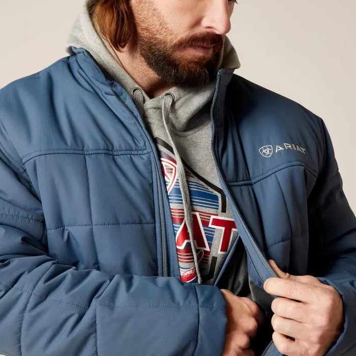 Men Jackets and Vests Ariat Crius Insulated Jacket Steely Men Jackets and Vests Ariat Crius Insulated Jacket Steely