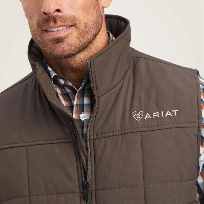Men Jackets and Vests Ariat Crius Insulated Vest Banyan Bark