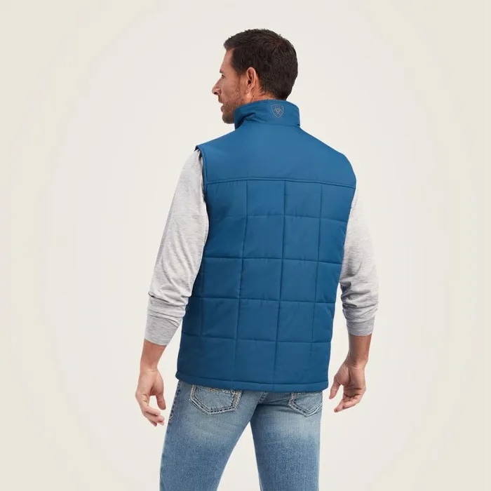 Men Jackets and Vests Ariat Crius Insulated Vest Majolica Blue Men Jackets and Vests Ariat Crius Insulated Vest Majolica Blue