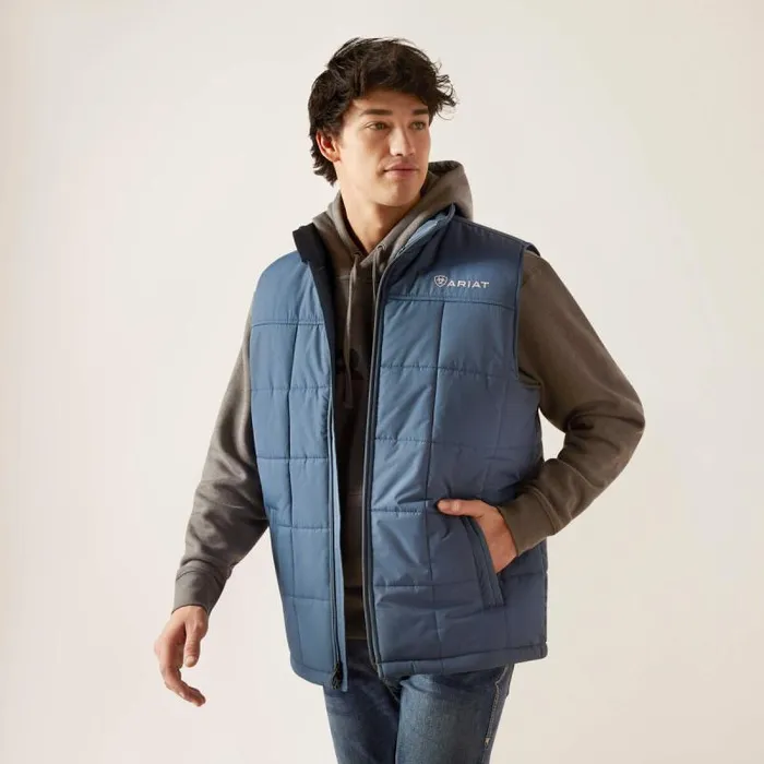 Men Jackets and Vests Ariat Crius Insulated Vest Steely