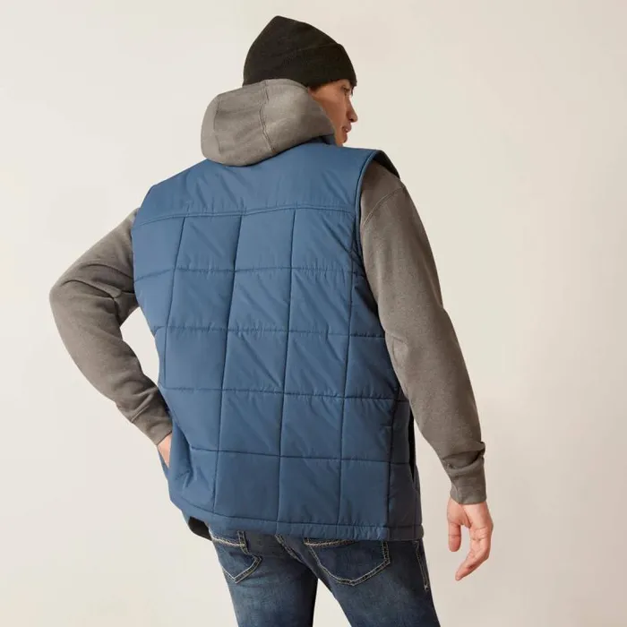 Men Jackets and Vests Ariat Crius Insulated Vest Steely Men Jackets and Vests Ariat Crius Insulated Vest Steely