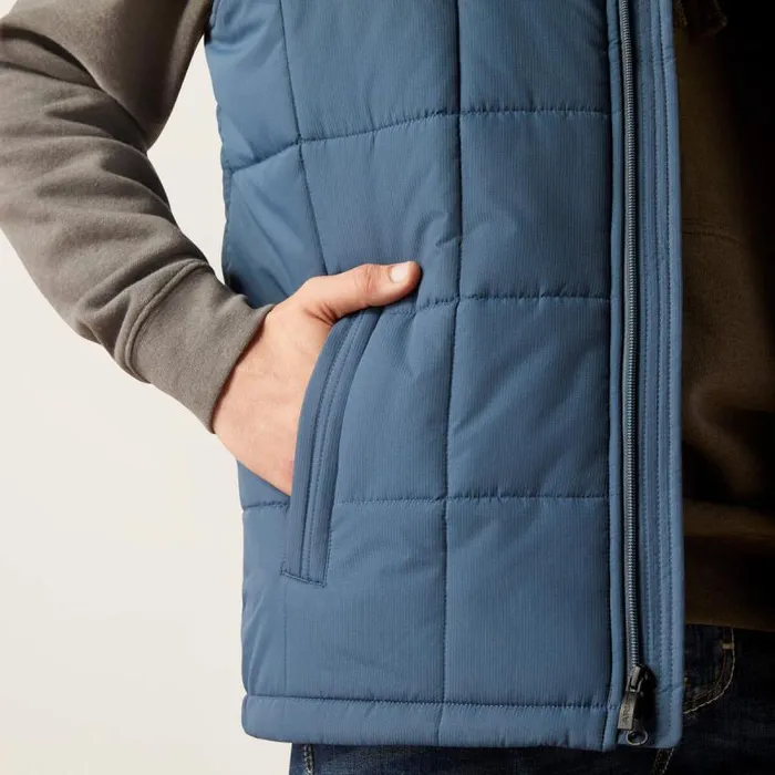 Men Jackets and Vests Ariat Crius Insulated Vest Steely Men Jackets and Vests Ariat Crius Insulated Vest Steely